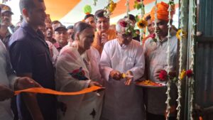 মারিশদা বাজারে বিজেপি প্রার্থীর কার্যালয়ের উদ্বোধন