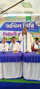 রামনগর ২ ব্লক জুড়ে অখিল গিরির ব্যাপক প্রচার